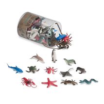 Terra by Battat - 60 Pcs Ocean Animal Figurines - Plastic Mini Sea Animal Toys - - £16.00 GBP