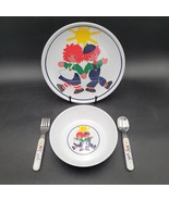 Vintage Raggedy Ann &amp; Andy Anacapa Melamine Child Dish/Bowl Plate Spoon ... - €15,15 EUR
