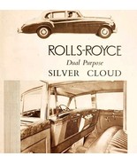 1957 Rolls Royce Silver Cloud Import Advertisement Autocar Automobilia D... - $54.86 CAD
