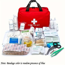 Outdoor First Aid Kit Portable Bag for Hunting Hiking Camping Includes Emergency - £19.97 GBP