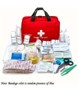 Outdoor First Aid Kit Portable Bag for Hunting Hiking Camping Includes Emergency - £19.65 GBP