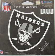 NFL Las Vegas Raiders 4 inch Auto Magnet Die-Cut by WinCraft - £10.97 GBP