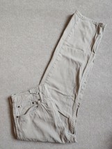 Levi Strauss 505 Jeans Mens Size 36 x 32 Beige Brown Straight Leg 100% Cotton  - £20.25 GBP