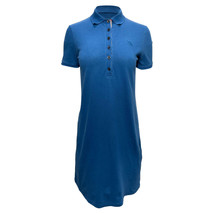 Burberry Brit Polo Dress In Cotton Women Blue S - $108.30