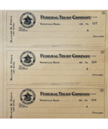 1920 Federal Trust Checks Lot of 3 City Hotel Waterville Maine 517-519 F... - €25,82 EUR 1920 Federal Trust Checks Lot of 3 City Hotel Waterville Maine 517-519 F... - €25,82 EUR