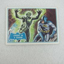 1966 Topps Batman Blue Bat Puzzle Back Card #39B Caught in Cavern RARE FIND bw-b - £22.37 GBP