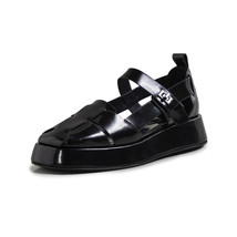 Ins Hot Fashion Women Sandals Genuine Leather Platform Buckle Fashion Women Shoe - £95.16 GBP