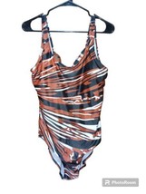 Zebra Print Women&#39;s  Swimsuit One Piece Crisscross Back. Size XXL - £8.69 GBP