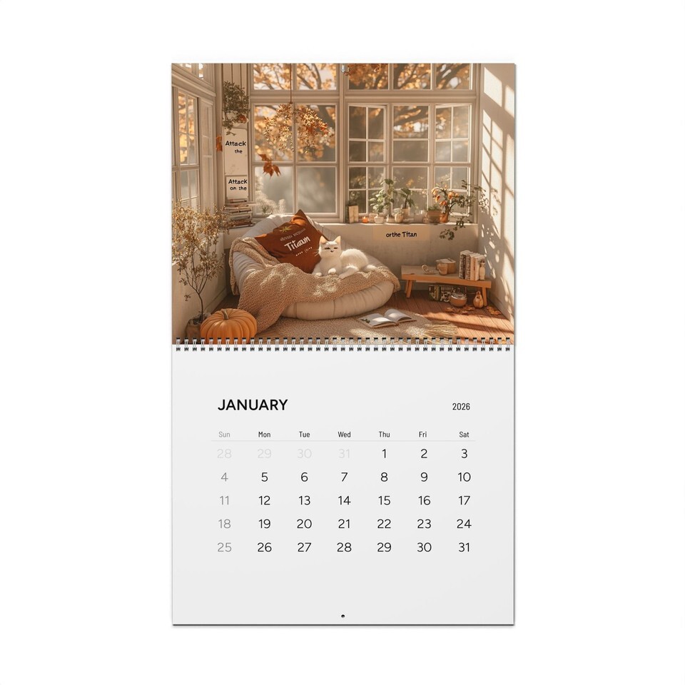 Cozy Seasonal Calendar Fall/Winter Calendar (2026) - $29.69