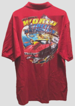 Street Nationals 16th Annual World Orlando Speed Dragway USA Red Polo Shirt L - £9.13 GBP