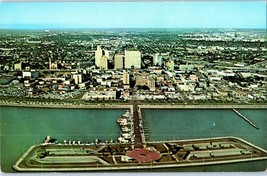 Aerial View of downtown Corpus Christi Texas Postcard - £7.71 GBP