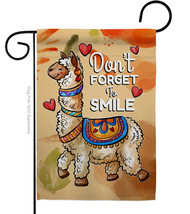 Dont Forget To Smile Garden Flag Inspirational 13 X18.5 Double-Sided House Banne - £15.96 GBP