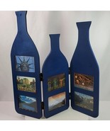 Wine Lover Three Panel Picture Bottle Screen 24x24 Inch Unfolded - $72.50 CAD