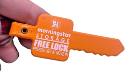 Morningstar Storage Keychain Key Chain Fob Ring Collectible Advertising ... - $14.89