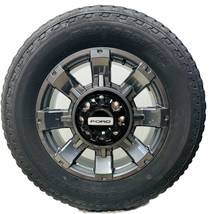 Ford F250 Super Duty 20&quot; Gunmetal OEM Wheels Bridgestone A/T Tires New T... - £2,258.45 GBP