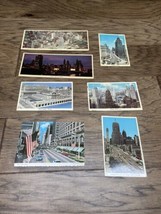 Vintage Lot of 7 Chicago Illinois Postcards Downtown Travel Souvenir KG JD - £11.75 GBP