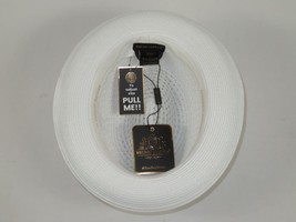 Men's BRUNO CAPELO Stingy Brim Fedora Braid Straw Hat Santa Cruz SC615 White image 6