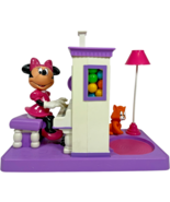 VTG Disney Minnie Mouse Gumball Machine Playing Piano Animated Action in... - $31.32