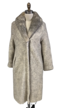 VTG 1970s Alofos of Iceland Wool Knit Sweater Coat Gray Seal Tone Baggy ... - $127.71