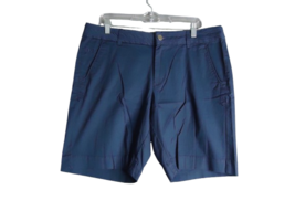 Natural Reflections Flat Front Chino Shorts Womens Size 12 Navy - $14.84