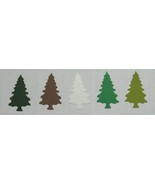 Discontinued 1&quot; PINE TREE Punch Set lot of 36 punch-outs Cutouts U-Pick ... - $10.61 CAD+