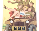 French Military Comic Vive La Class Les Gars! Mechanical DB Postcard P23 - $15.10