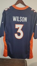 Nike Nfl Denver Broncos Russell Wilson Men&#39;s Jersey Navy Blue Size Xl - $27.71