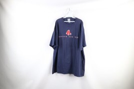 Vtg Y2K Mens 2XL Faded Spell Out Boston Red Sox Baseball Short Sleeve T-Shirt - £27.57 GBP
