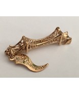 Vintage Sterling Silver Gold Plated Golden Gate Bridge Charm - $28.66 CAD