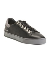 KARL LAGERFELD Men&#39;s Made In Portugal Leather Sneakers Size 7 - $84.15