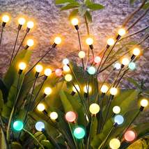 Solar Firefly Lights Weatherproof Garden Decor with Swaying Starburst - $14.95+