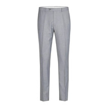 Men Renoir Flat Front Suit Separate Pants Slim Fit Soft Feel 202-2 Light Gray image 6