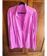 Tek Gear 2X Activewear Jacket Dry Tek Zip Up Pink Sweatshirt Pockets Str... - $23.15 CAD