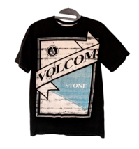 Volcom Stone Black With Graphics T-Shirt Size Small - $18.85