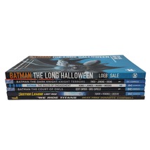 6 TPB Lot Batman Long Halloween Dark Knight Court of Owls Justice League... - $89.09