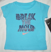 Nike Baby Girl T-Shirt Break The Mold Blue 12M 12 Month - $8.99