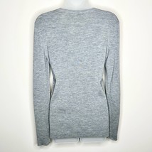 BARBARA BUI gray fine knit wool slim fit sweater size medium - $72.57