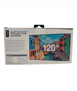 GPX Projector Screen 120&quot; Portable Fabric 16:9 Indoor Outdoor Foldable F... - $850.95 MXN