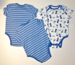 Best Beginnings Infant Boys 3 Pack Bodysuit Set Size 3 Months NWT - £7.85 GBP