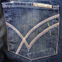 NWT $220 William Rast Stella Bootcut Jeans in Belle Star 26 - £86.04 GBP