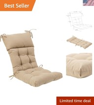 Durable Beige High Back Chair Cushion - Water Repellent Cushion for All ... - $1,400.96 MXN