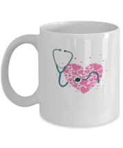 Coffee Mug Funny Stethoscope Heart Doctor  - £11.92 GBP