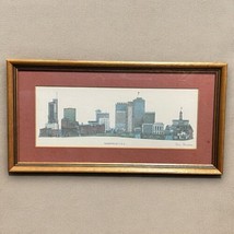 Signed Phil Ponder &quot;NASHVILLE U.S.A.&quot; Music City Professionally Framed Print   - £46.37 GBP