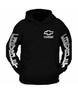 NEW SILVER METAL CHEVROLET CHEVY Chest and Hoodie Sweatshirt S to 2XL - £21.84 GBP