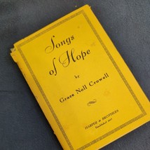 Awesome 1938 Vintage book - Songs of Hope by Grace Noll Crowell - £6.94 GBP