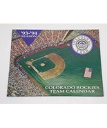 Vtg Colorado Rockies Baseball 1994 1995 Collectible Wall Calendar Rocky ... - £13.67 GBP