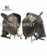 NauticalMart Plate Armour Milanese Pauldrons Dark Wearable Halloween Cos... - £183.05 GBP