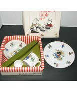 Vintage Arklow Kiddies&#39; Table Set Little Boy Blue Breakfast Set Plate Mu... - £37.19 GBP