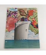 Vintage 90s Trapper Keeper Portfolio Folder Tropical Cruise 1991 Jean Hi... - £22.69 GBP