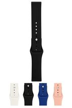 Morellato System (Ec) Silicone Watch Strap - White - 18mm - Chrome-plated Stainl - $34.95